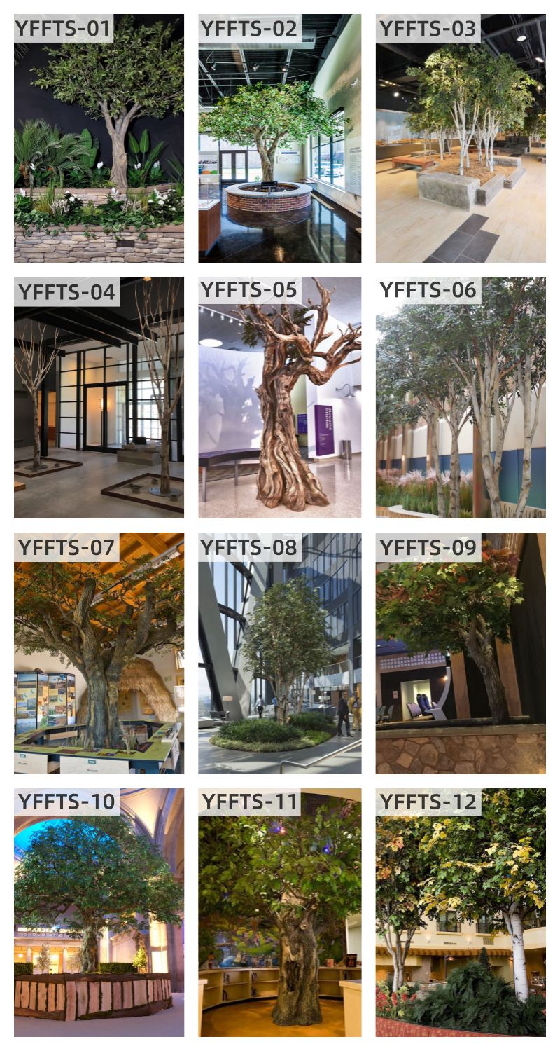 Fiberglass Simulation Outdoor Tree Sculpture for Sale