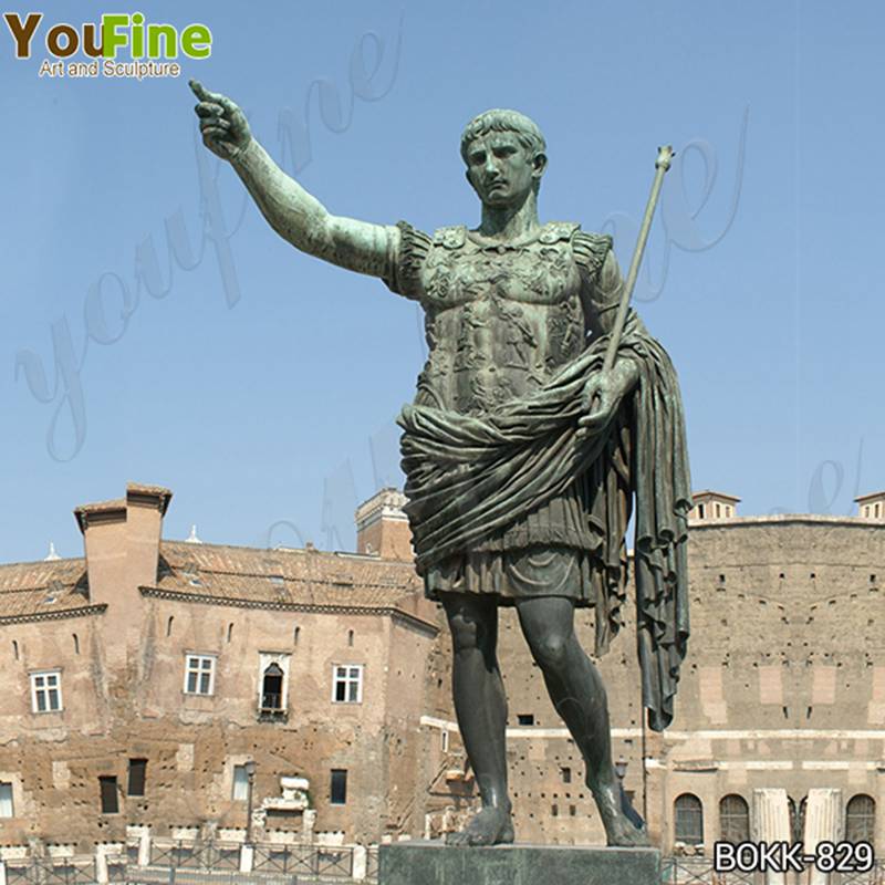 Fine Cast Bronze Caesar Augustus Statue for Sale BOKK-829 (1)
