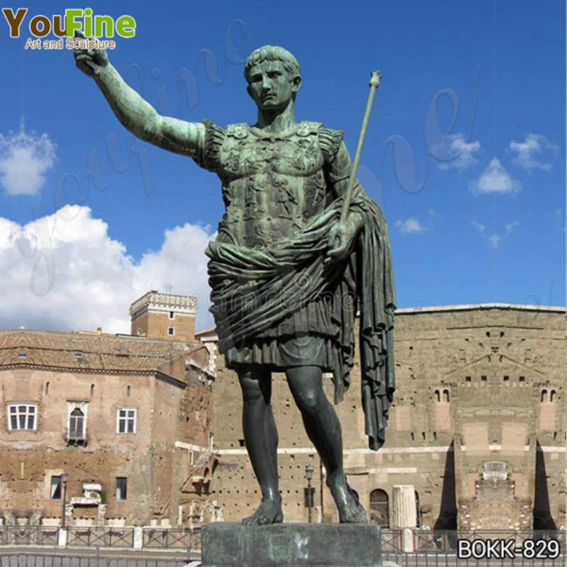 Fine Cast Bronze Caesar Augustus Statue for Sale BOKK-829 (3)