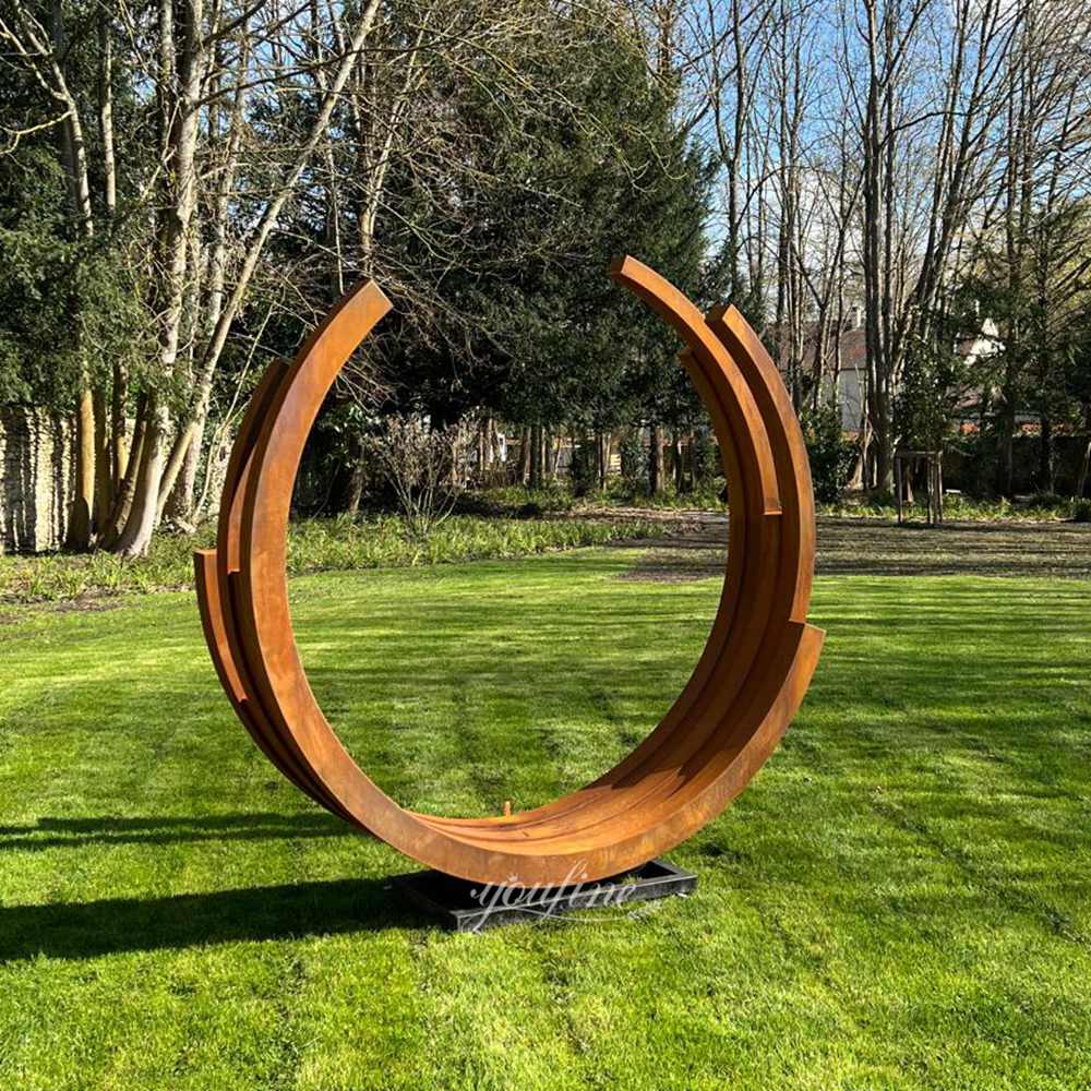 France Corten Steel Abstract Sculpture Feedback