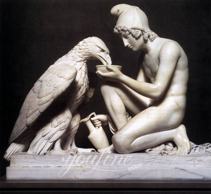 Ganymede and the Eagle Sculpture -YouFine Sculpture