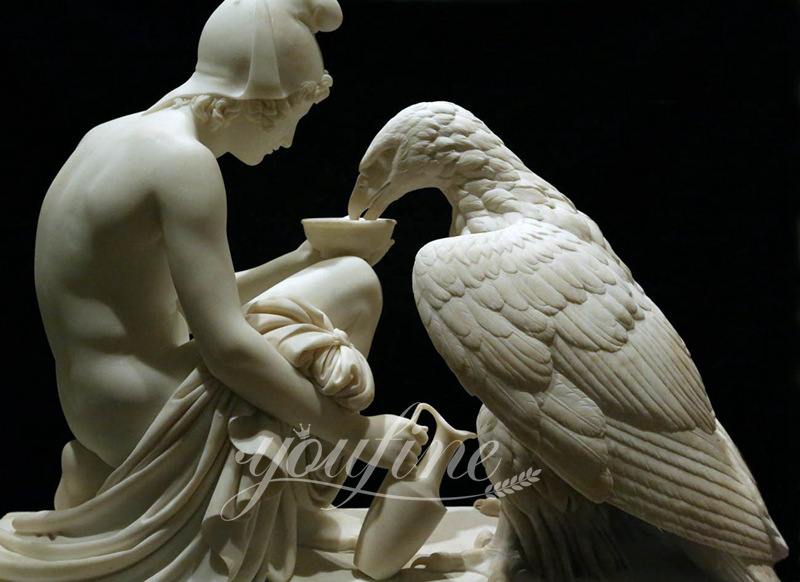 Ganymede and the Eagle Sculpture -YouFine Sculpture