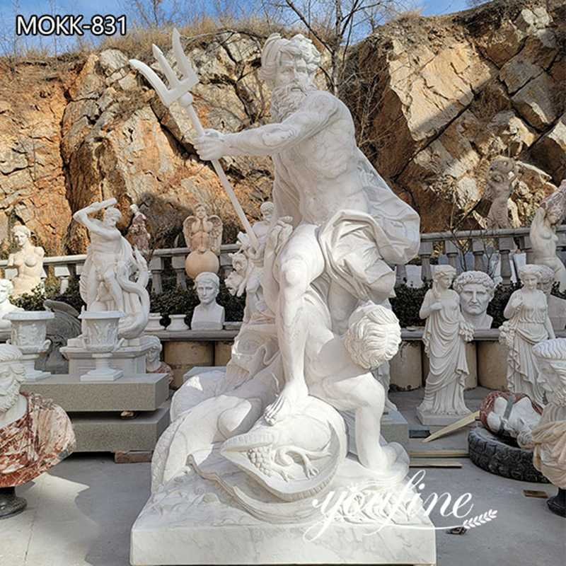 Garden Sea God Poseidon Marble Statue for Sale MOKK-831 (1)