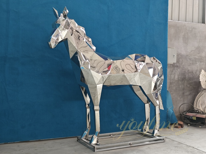 Geometric Modern Horse Statue