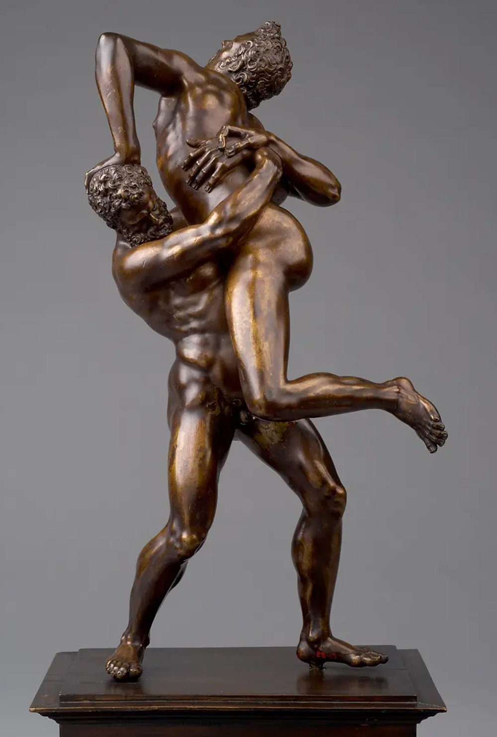 Giambologna Hercules and Antaeus Bronze Figurine