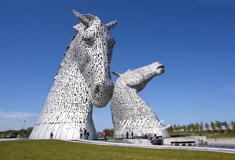 Giant Stainless Steel Kelpies Horse Head Sculpture for Sale (8)