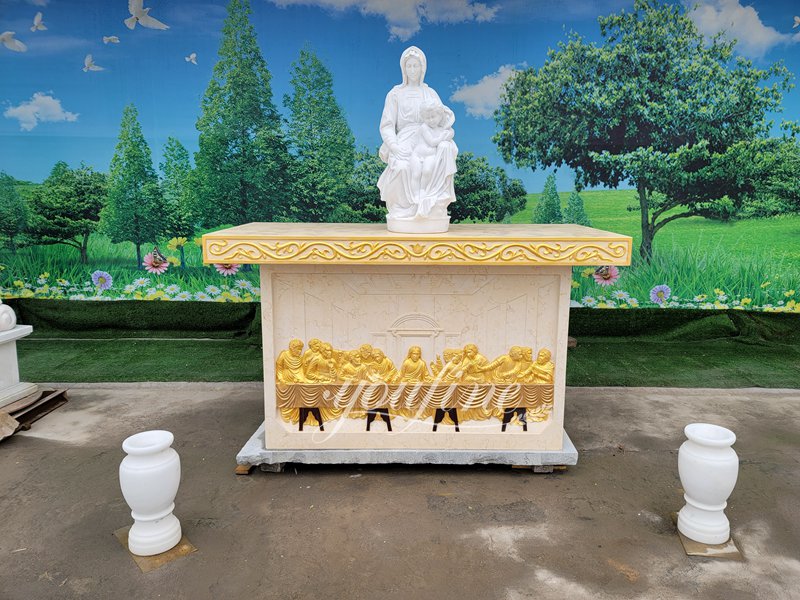 Golden Catholic Church Altar Table