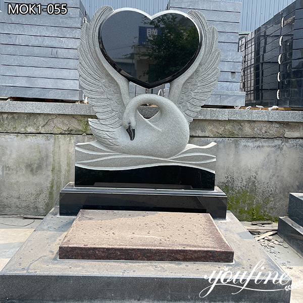  » Granite Memorial Statues for Loved Ones Swan Design for Sale MOK1-053 Featured Image