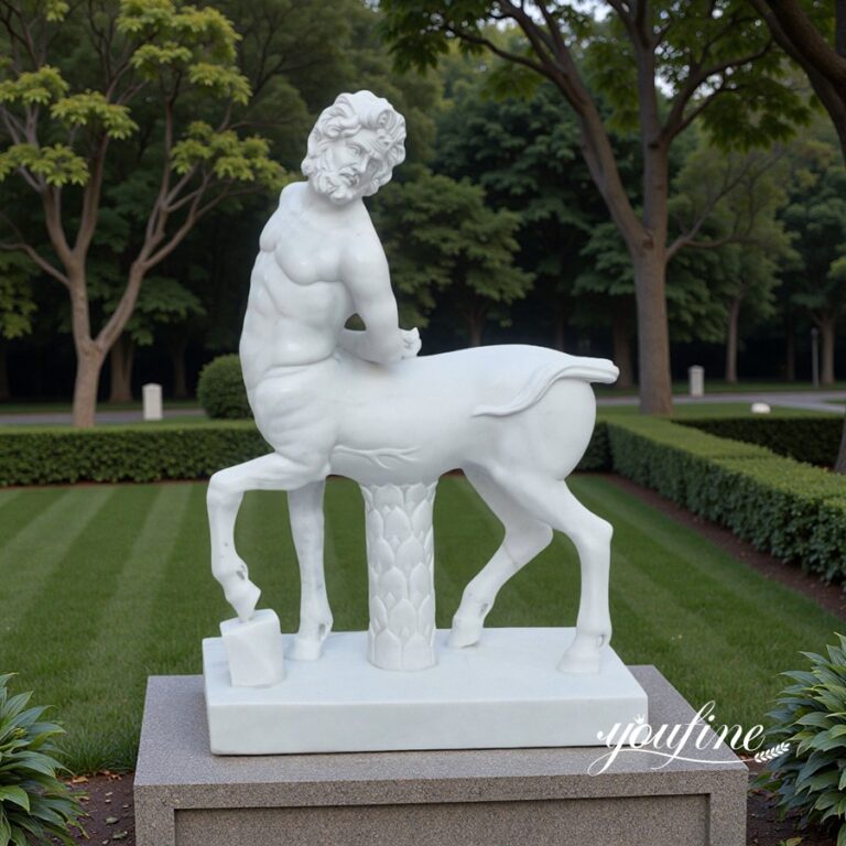 Greek Mythology Art Marble Centaur Statue for Park Decor