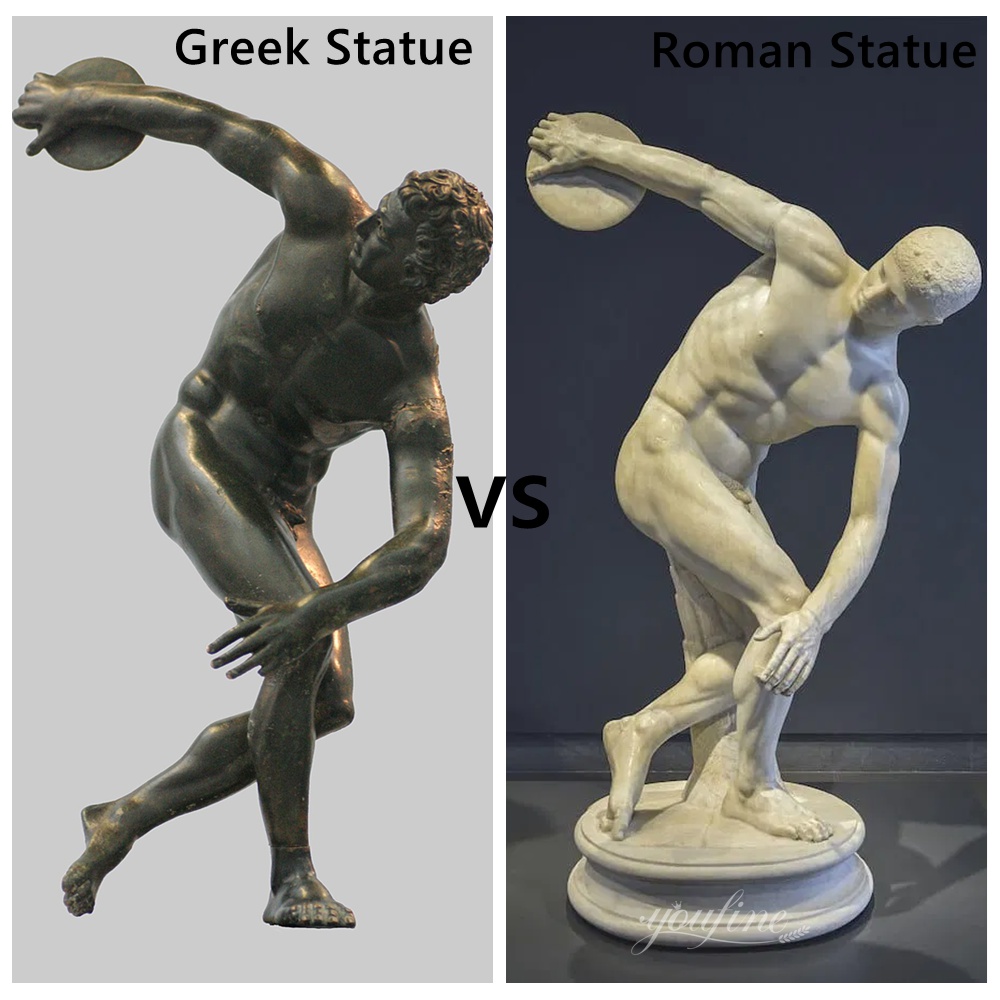 Greek vs Roman Statue