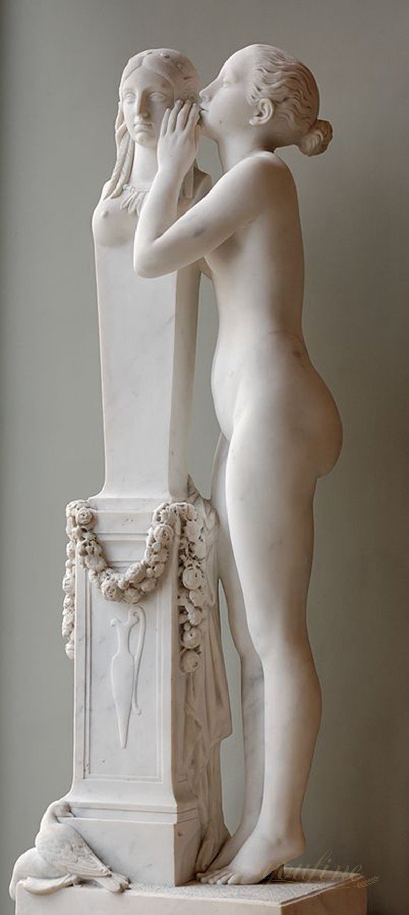 Hand Carved Marble First Secret Entrusted to Venus for Sale MOK1-207