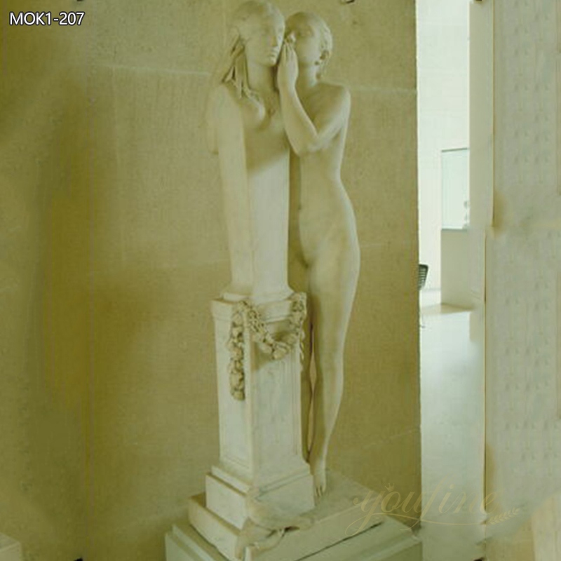 Hand Carved Marble First Secret Entrusted to Venus for Sale MOK1-207