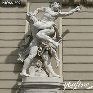 Hand Carved Marble Hercules and Diomedes Statue for Sale MOKK-922