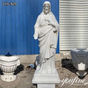  » Hand Carved Marble Jesus Garden Statue for Sale CHS-829