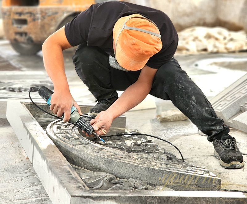 Hand Carved Marble Relief for Wall