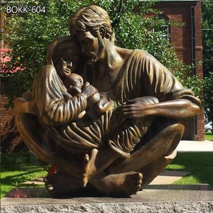  » Hand Cast Bronze Holy Family Statue Outdoor Garden for Catholic