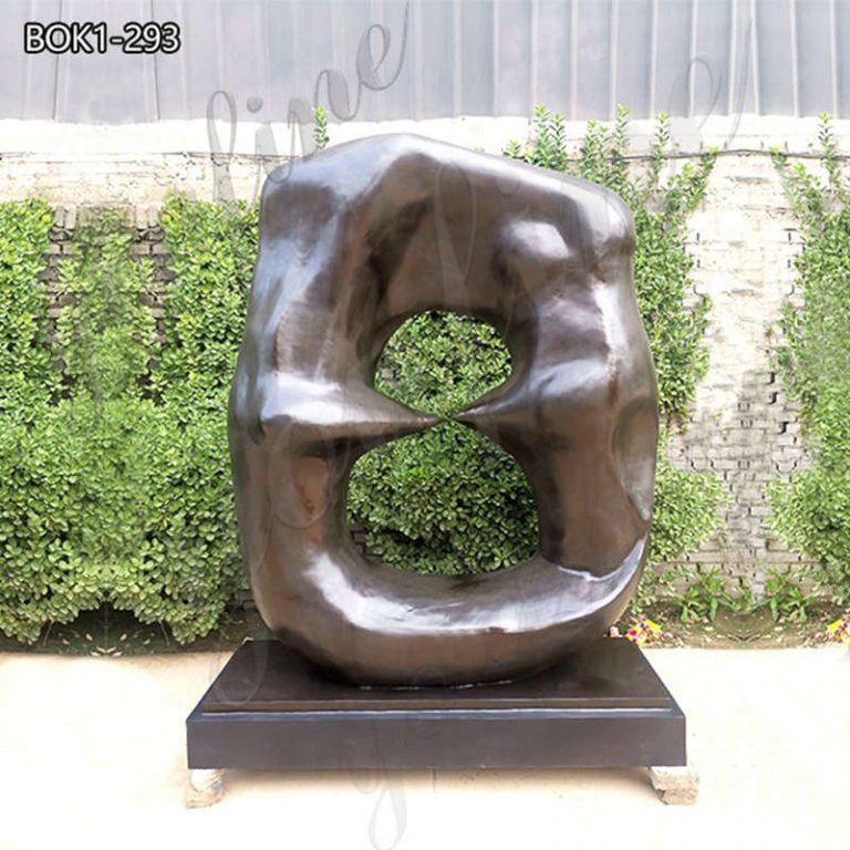 Henry Moore Bronze Oval with Points Abstract Sculpture for Sale BOK2-293 (2)