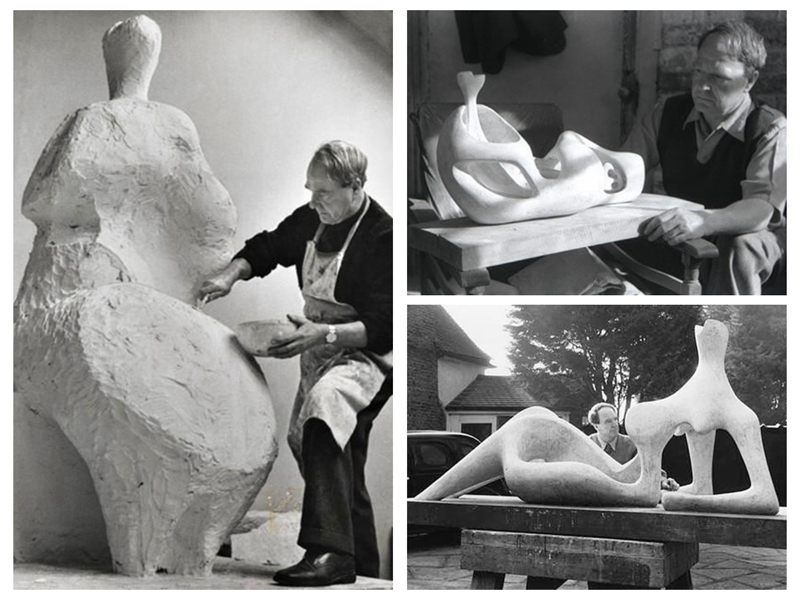 Henry Moore sculpture creation process