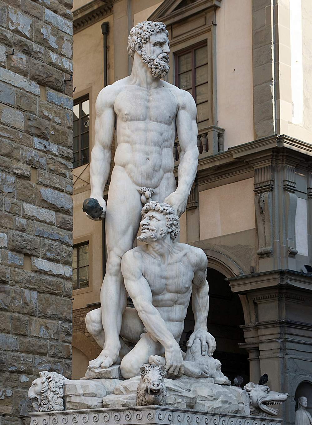 Hercules and Cacus Statue by Baccio Bandinelli
