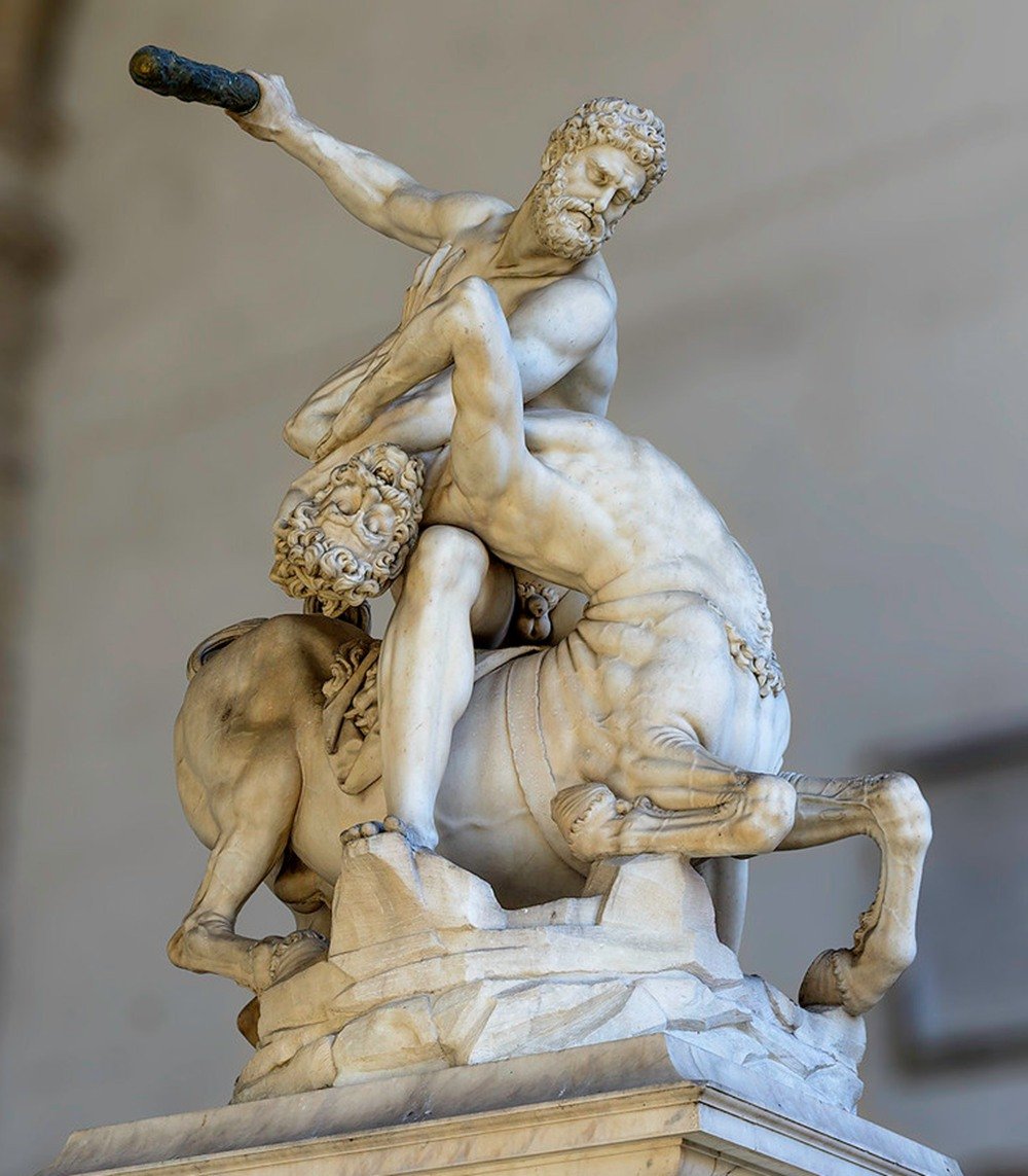Hercules and Centaur Nessus Statue (Florence, Italy)