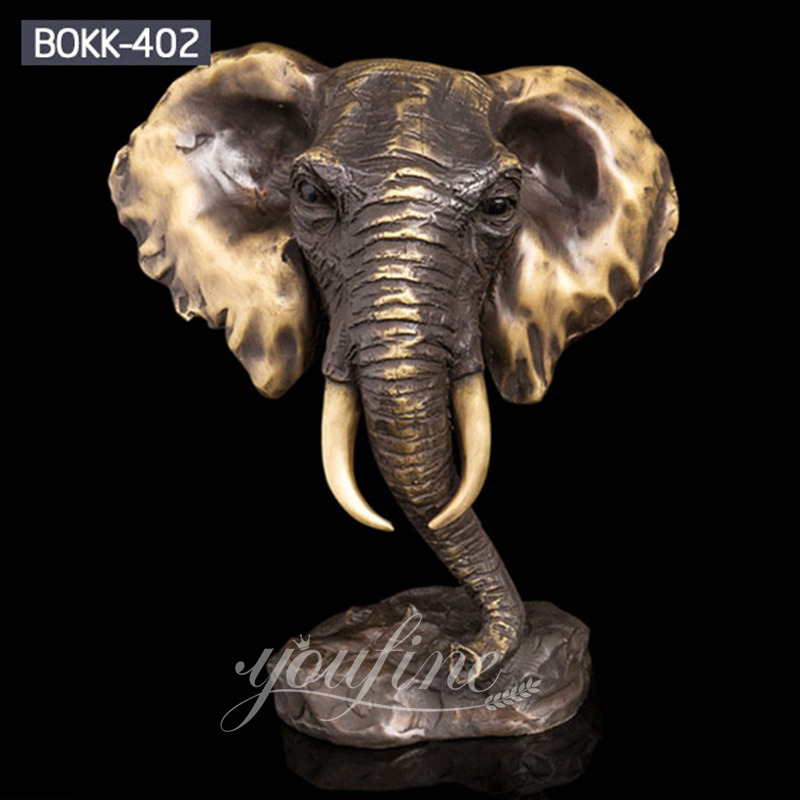 High Quality Bronze Elephant Head Statue Supplier BOKK-402