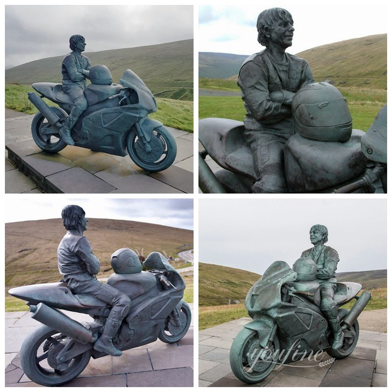 High Quality Bronze Motorcycle Sculpture Details