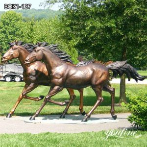  » High Quality Life Size Bronze Horse Statue for Lawn for Sale BOK1-137