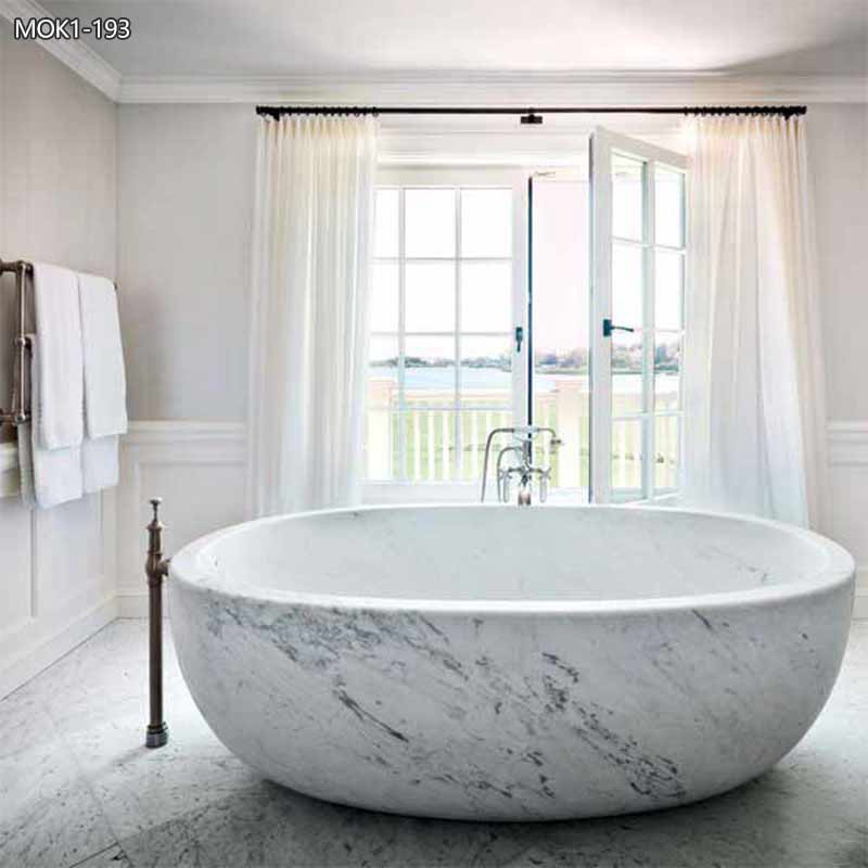 High Quality Natural White Marble Bathtub Supplier