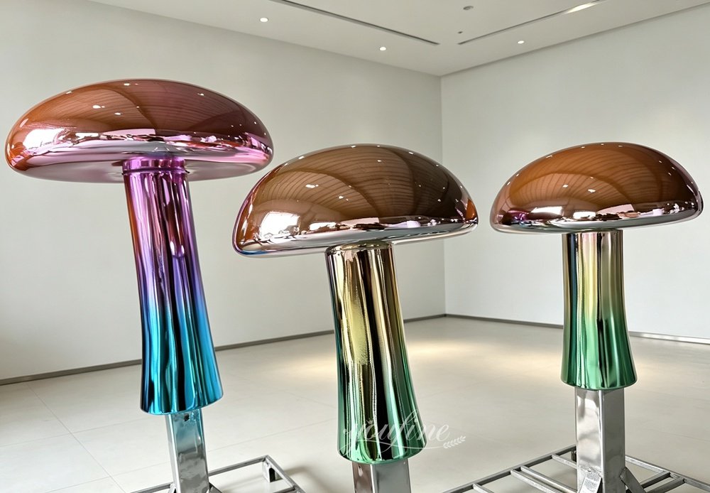 High-Quality Stainless Steel Mushroom Sculptures