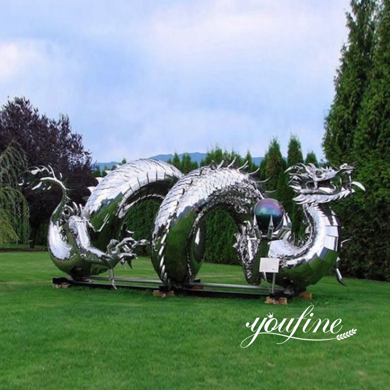 High-quality Stainless Steel Dragon Sculpture