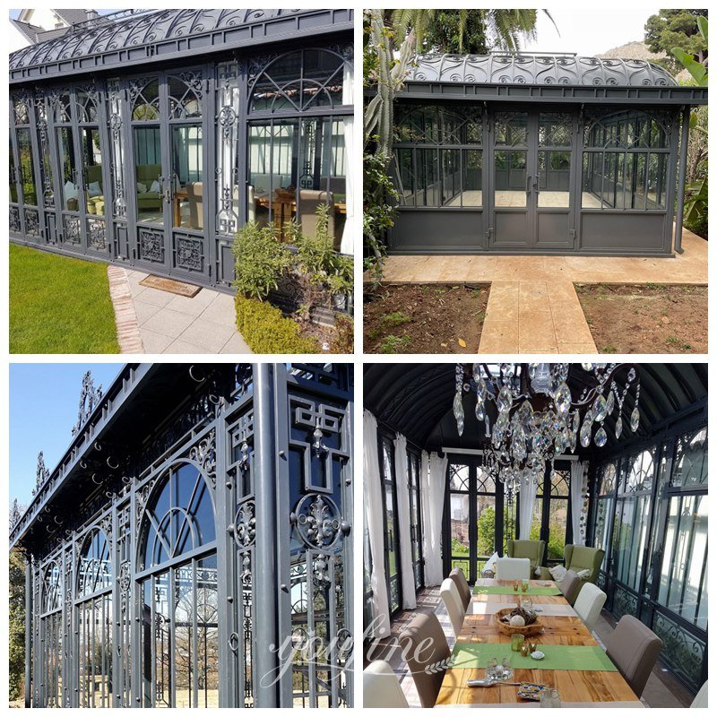 Hot Sale Antique Wrought Iron Gazebo Details