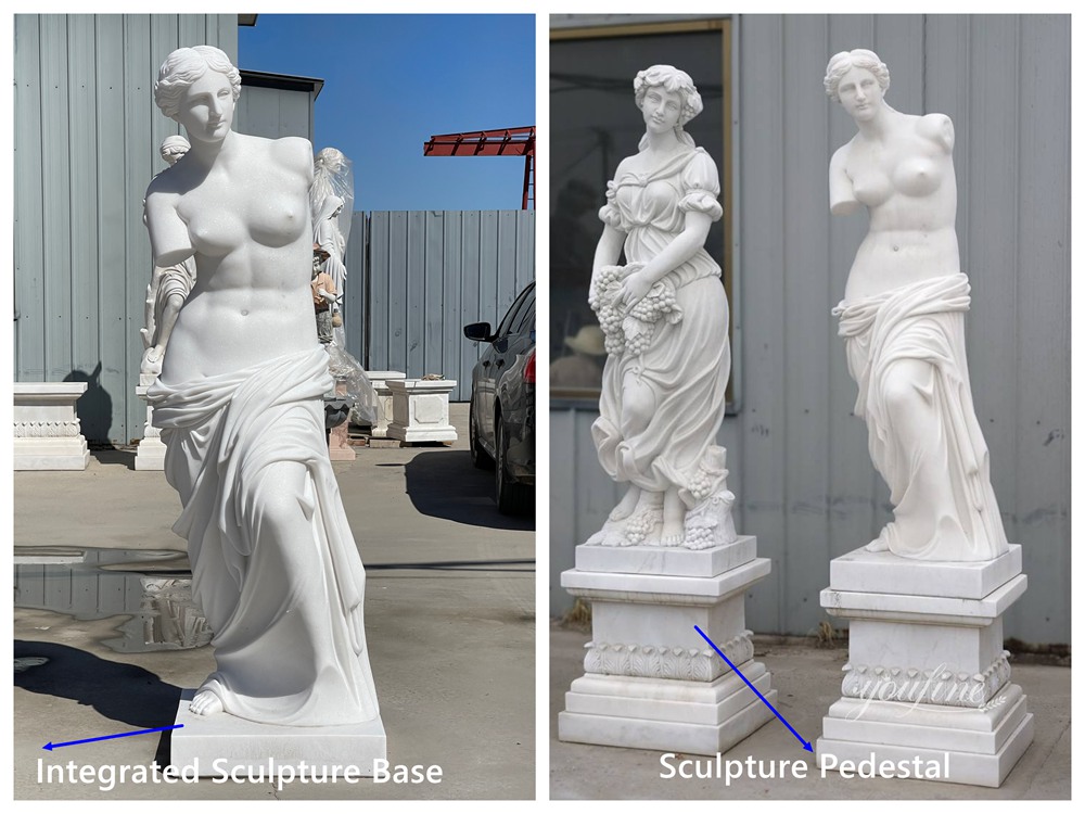 Integrated Sculpture Base vs Sculpture Pedestal