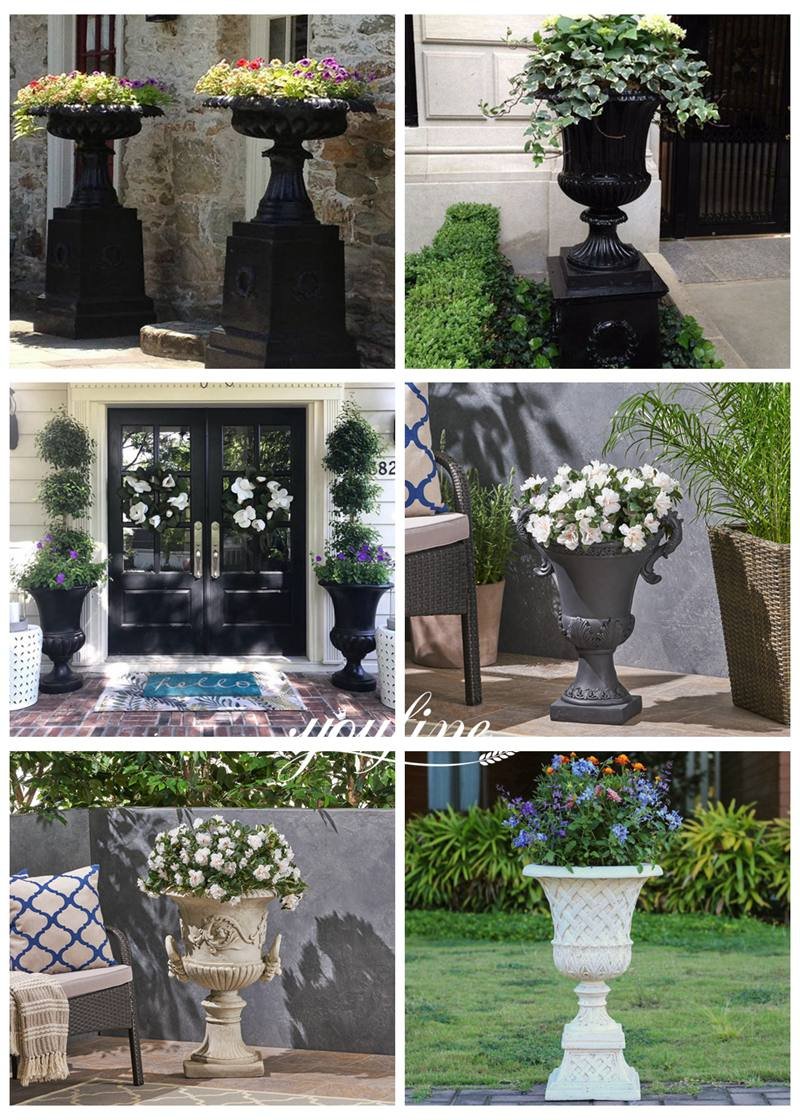 Iron Planters Various Application Scenes