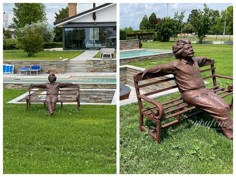 Italian bronze Albert Einstein sculpture feedback