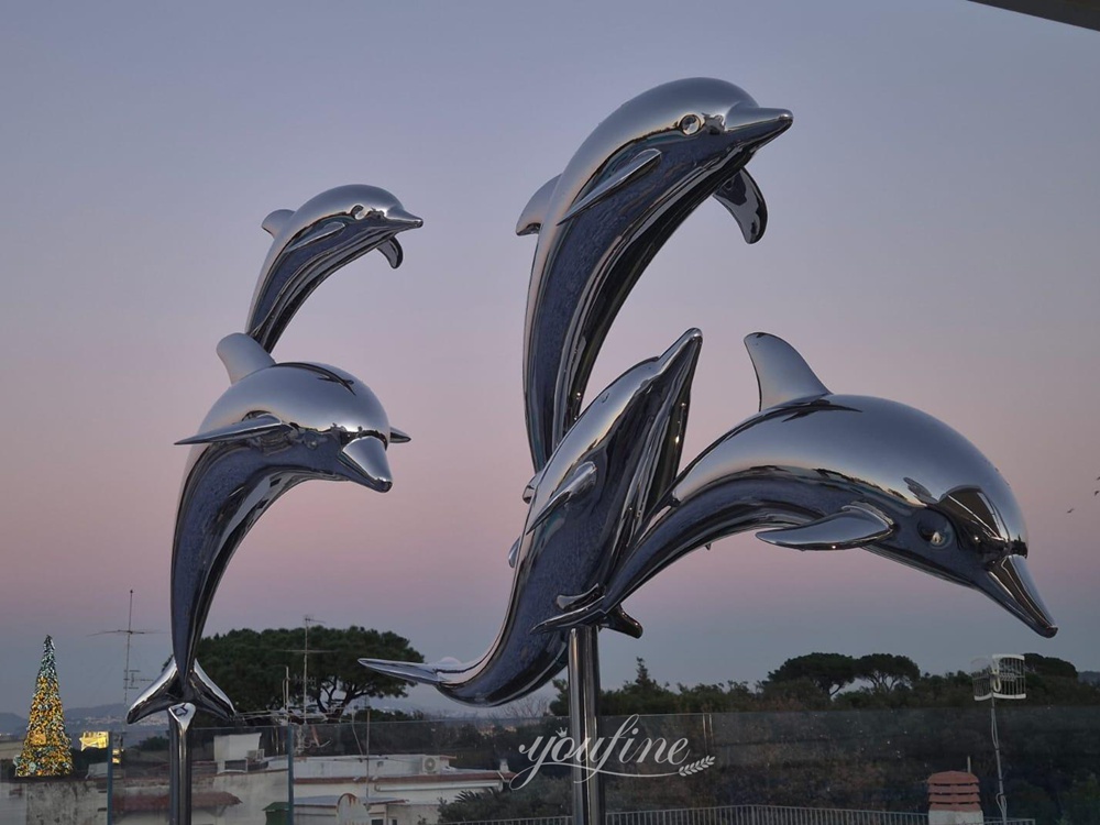 Italy Outdoor Pool Dolphin Sculptures Feedback