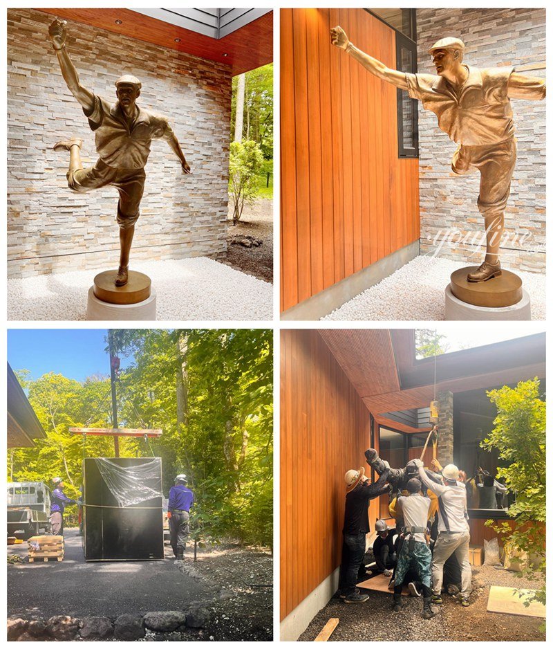 Japanese Bronze Golfer Sculpture Feedback