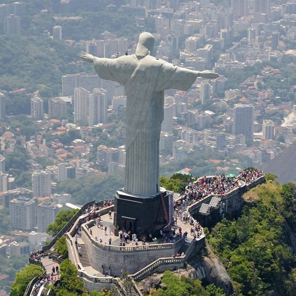 Jesus Christ the Redeemer Statue Back View