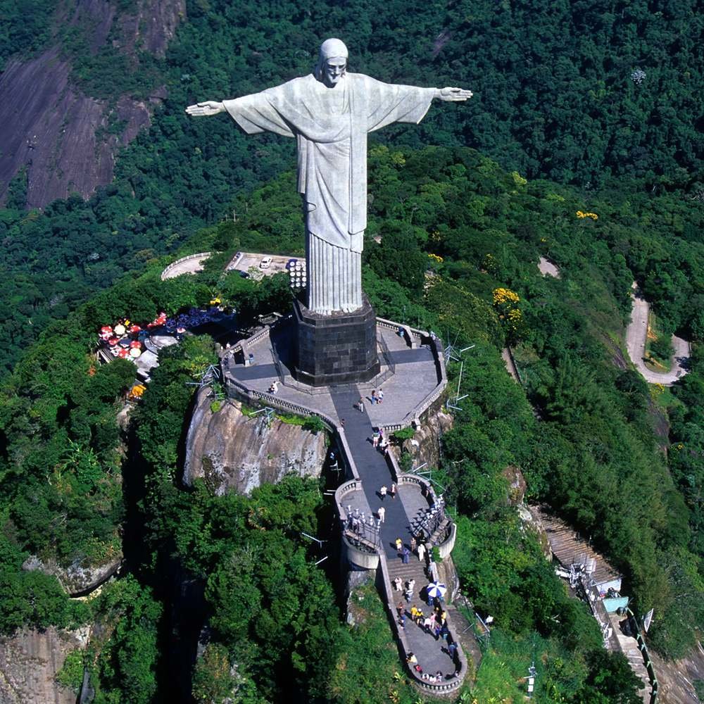 Jesus Christ the Redeemer Statue Top View