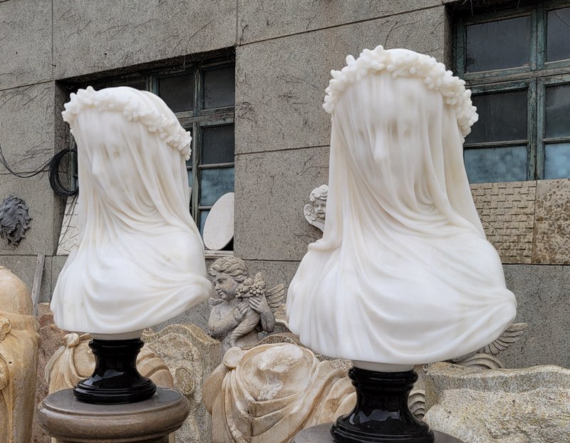 Giovanni Strazza Veiled Virgin statue Veiled Virgin replica