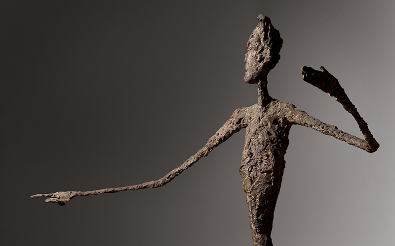 L'Homme Au Doigt created by Alberto Giacometti-YouFine Sculpture