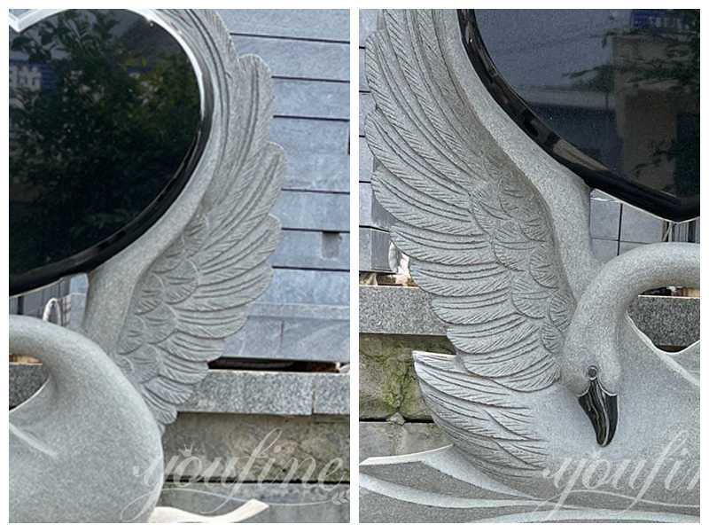 Swan headstone - YouFine Sculpture (3)