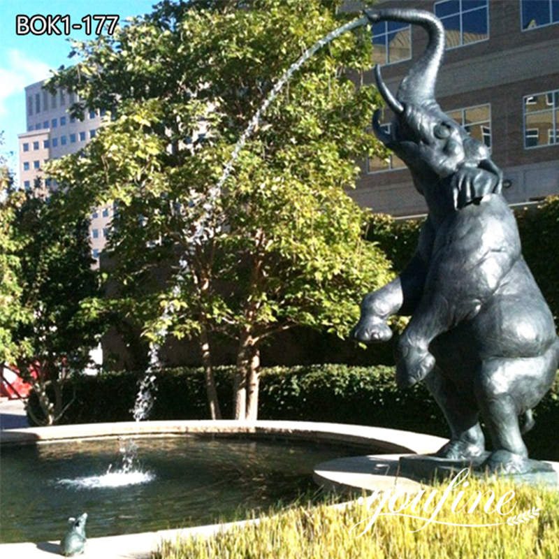  » Large Antique Bronze Elephant Statue Garden Decor Manufacturer BOK1-177 Featured Image