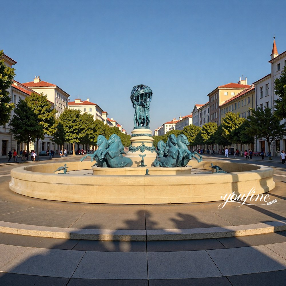 Large Bronze Fontaine De l'Observatoire Pool Fountain for Outdoor Square Decor
