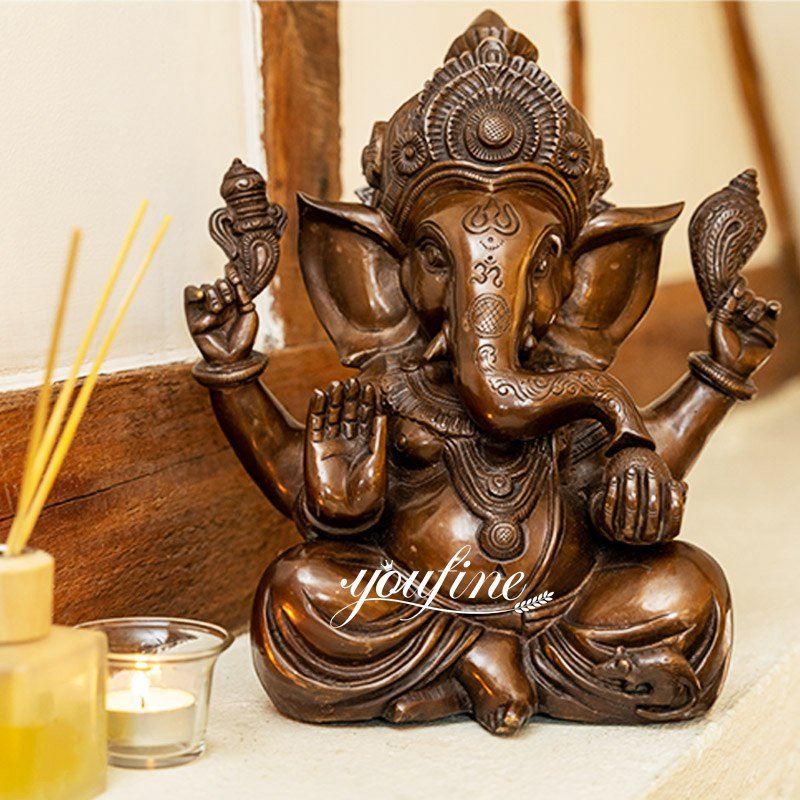 Large Bronze Ganesh Statue