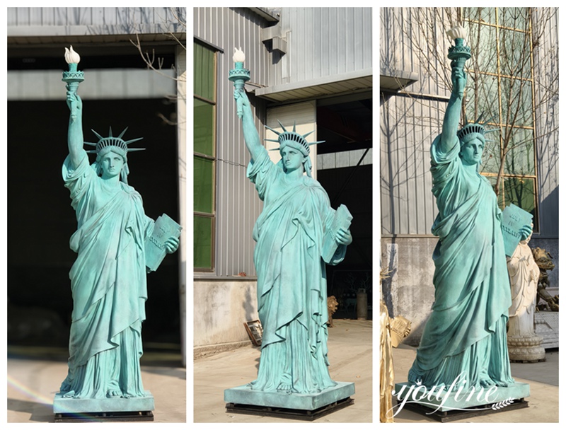 Large Bronze Liberty Statue Replica Details