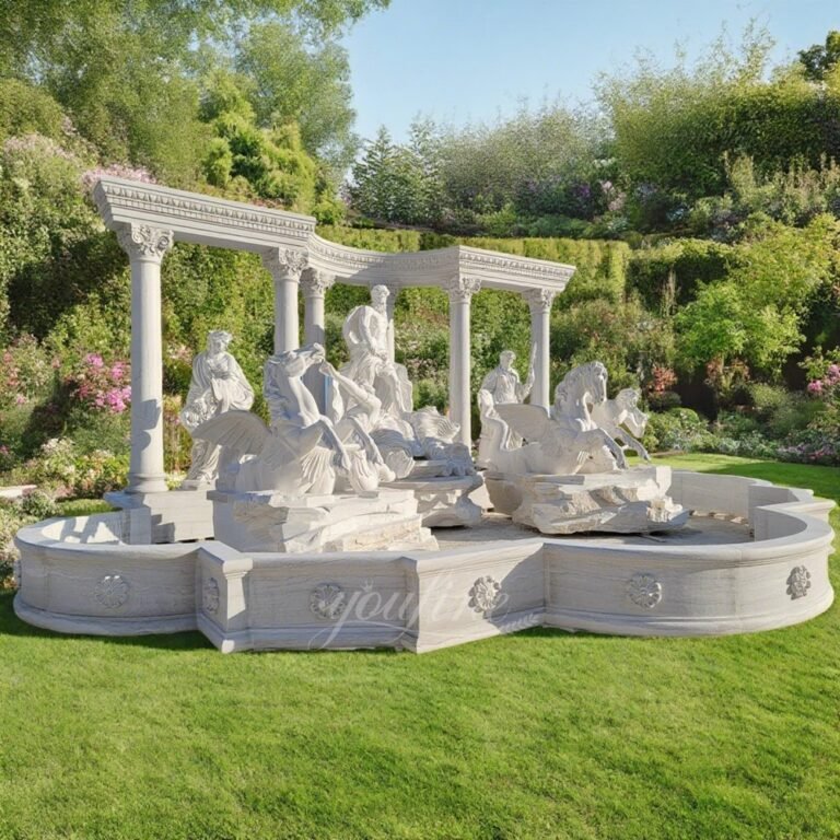 Large Famous Marble Trevi Fountain Replica for Garden Decor