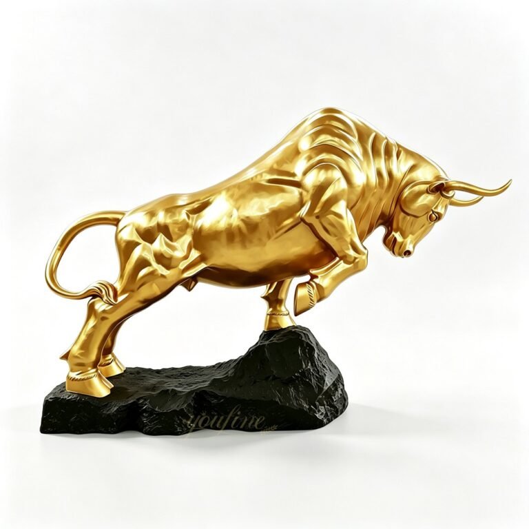 Large Golden Bull Statue