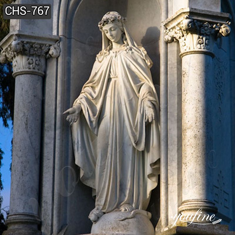 Large Marble Outdoor Virgin Mary Statue for Sale CHS-767 (2)