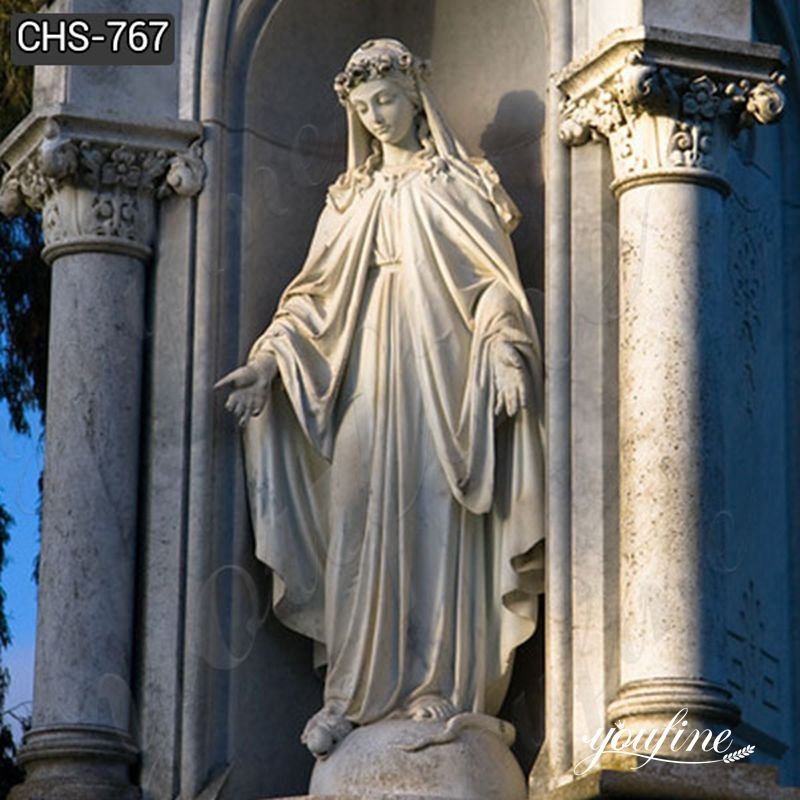 Large Marble Outdoor Virgin Mary Statue for Sale CHS-767 (2)