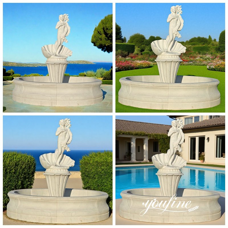 Large Marble Venus Water Fountain Application Scenes